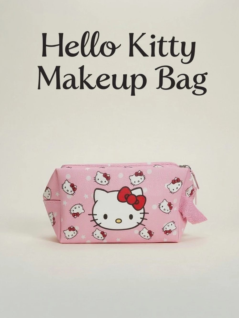Hello Kitty Pink Makeup Brush Set with Makeup Pouch And Mirror - Picture 3 of 10